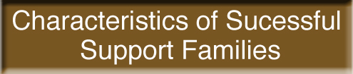 Characteristics of Successful Support Families