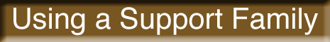 Using a Support Family